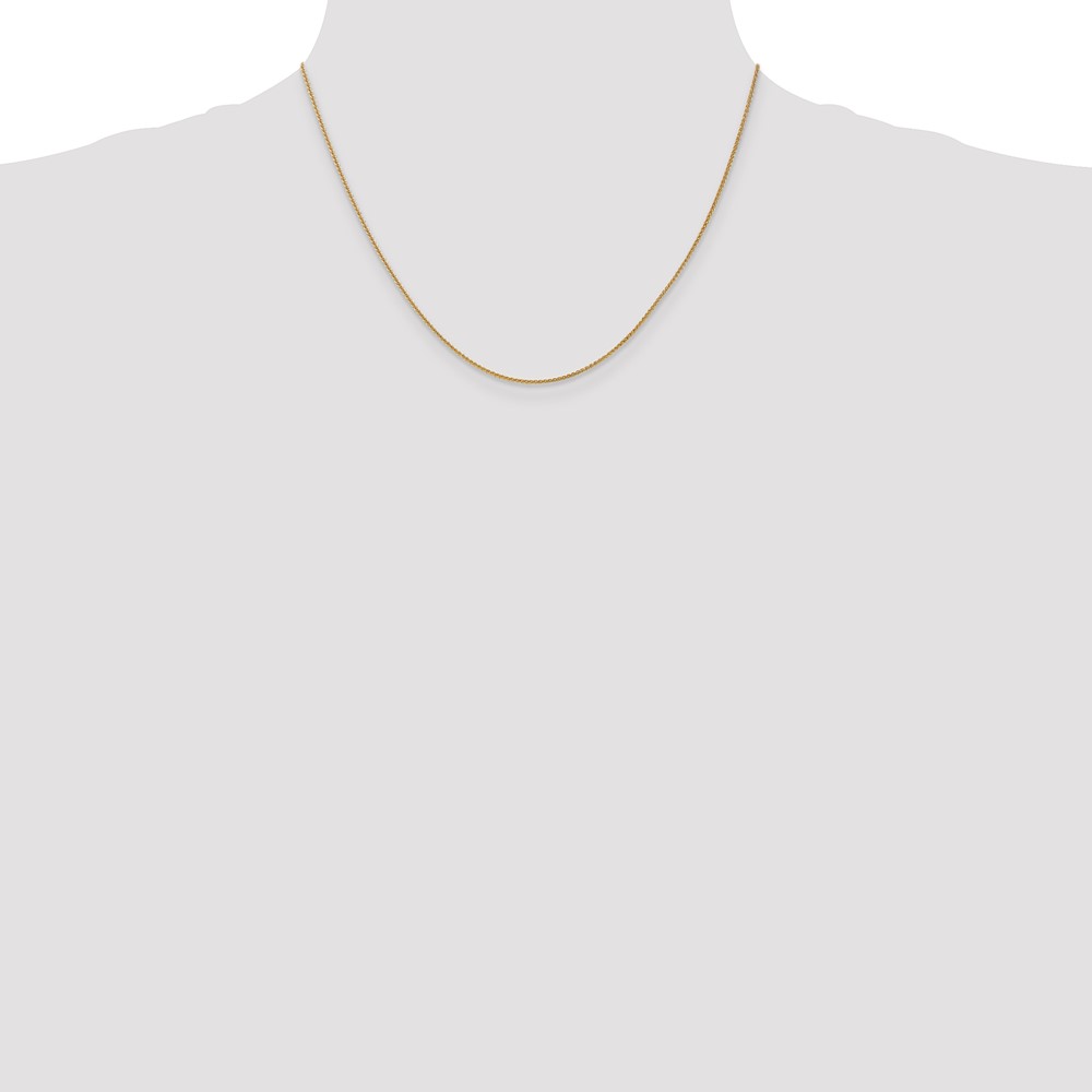 14K 18 inch 1.05mm Spiga with Lobster Clasp Chain (PEN133-18)