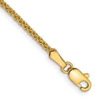 14K 1.7mm Yellow Gold Spiga Bracelet with Lobster Clasp, 7" view 1
