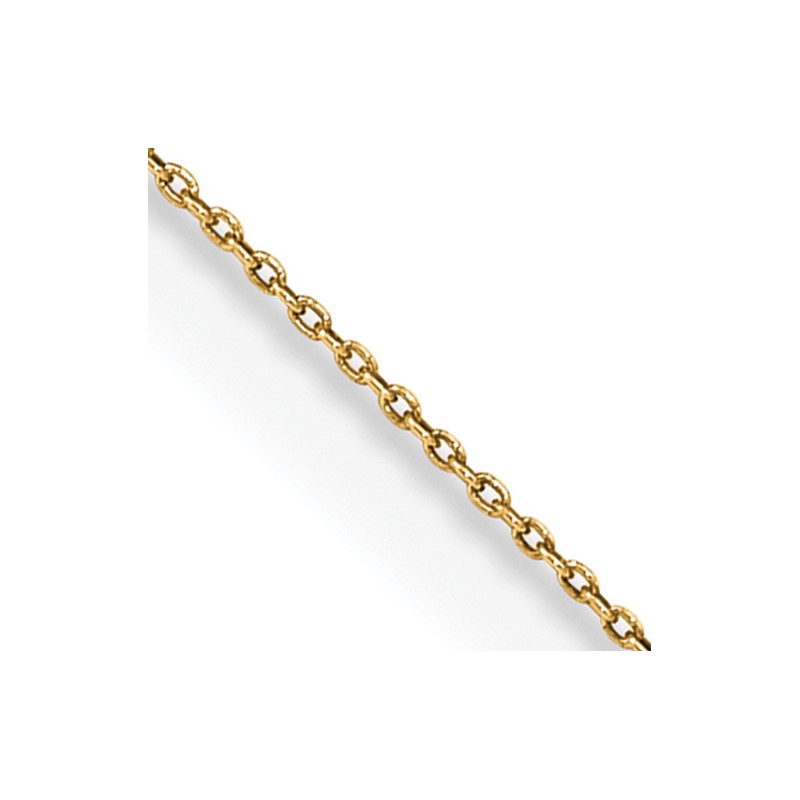 14K 13 inch .75mm Cable with Spring Ring Clasp Pendant Chain