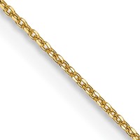 14K.6mm Yellow Gold Diamond-cut Round Open Link Cable Chain with Spring Ring Clasp, 14" view 1