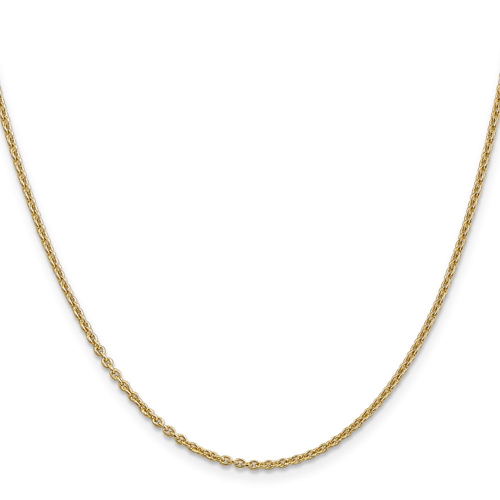 14K 22 inch 1.8mm Forzantine Cable with Lobster Clasp Chain (PEN138-22)