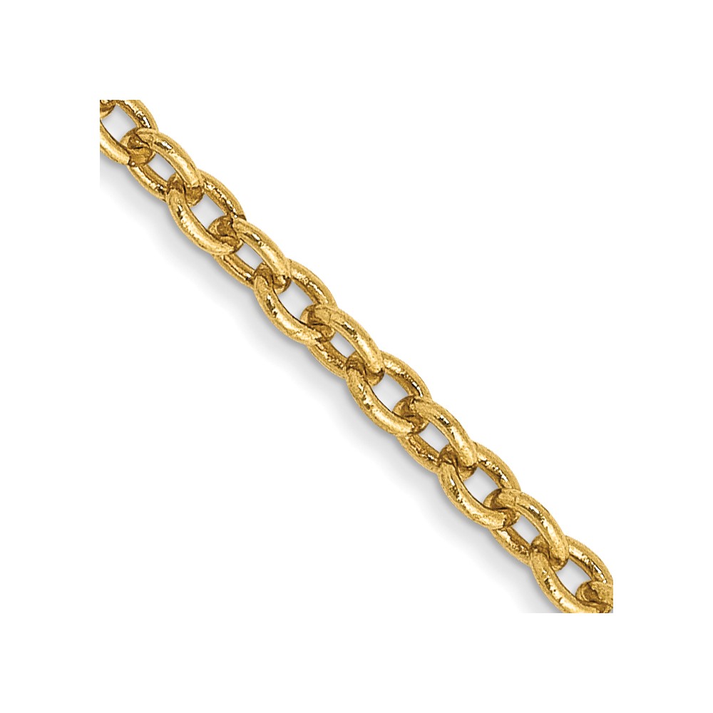 14K 22 inch 1.8mm Forzantine Cable with Lobster Clasp Chain (PEN138-22)