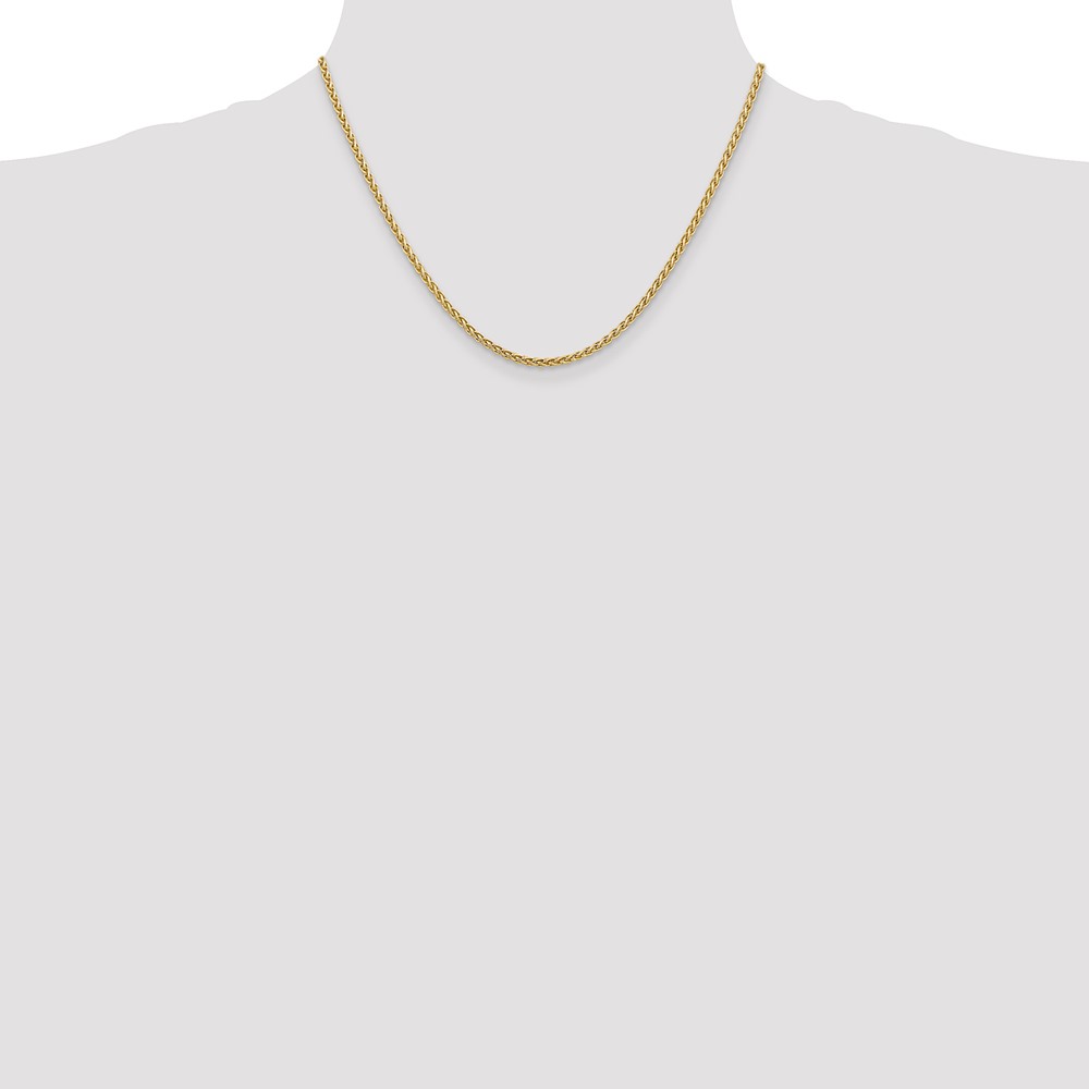 14K 18 inch 2.8mm Spiga with Lobster Clasp Chain (PEN14-18)