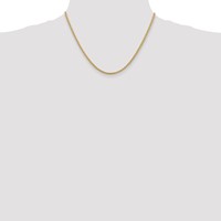 14K 2.5mm Yellow Gold Spiga Chain with Lobster Clasp, 18" view 4