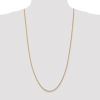 14K 2.5mm Yellow Gold Spiga Chain with Lobster Clasp, 30" view 4