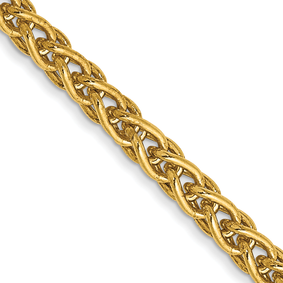 14K 18 inch 2.8mm Spiga with Lobster Clasp Chain (PEN14-18)