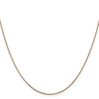 14K.85mm Yellow Gold Diamond-cut Spiga Chain with Lobster Clasp, 16" view 2