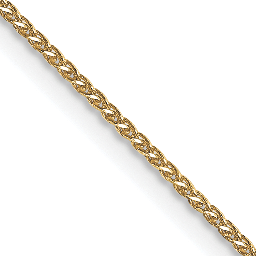 14K 16 inch .85mm Diamond-cut Spiga with Lobster Clasp Chain (PEN156-16)