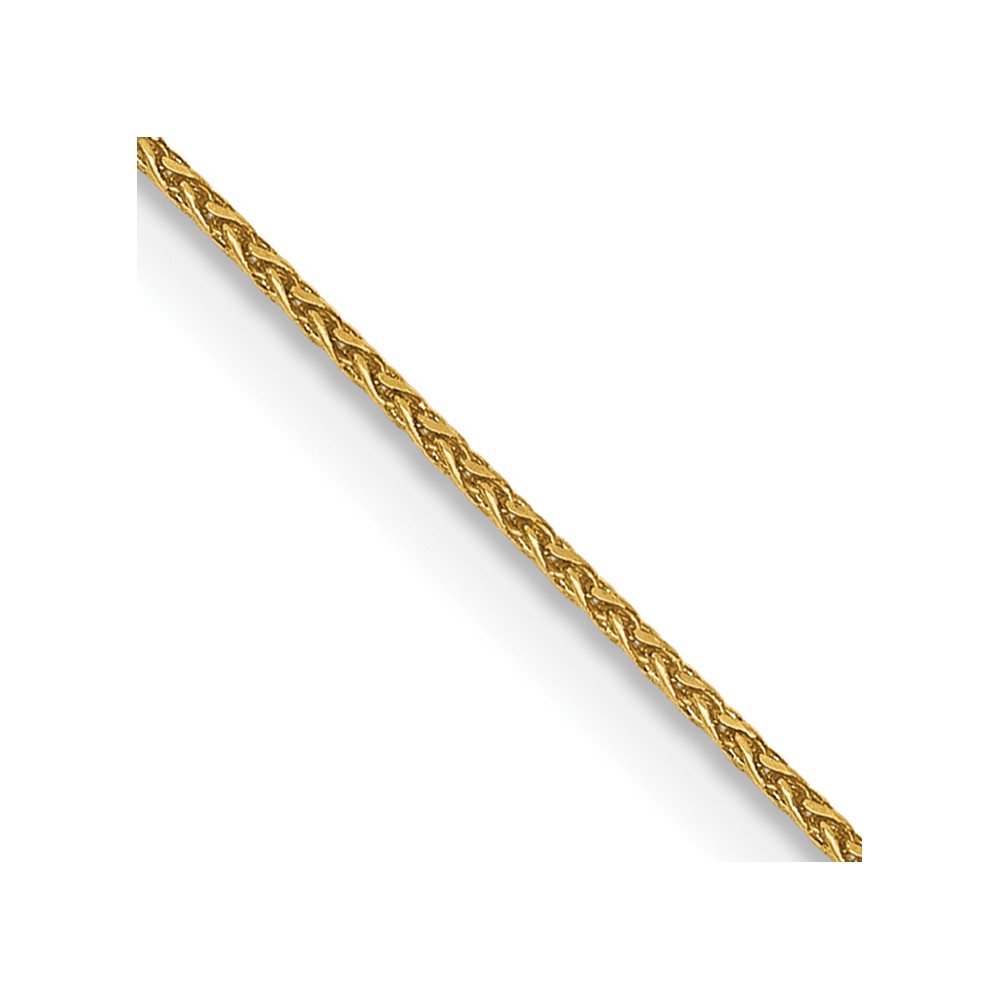 14K 16 inch .85mm Diamond-cut Spiga with Spring Ring Clasp Chain (PEN156S-16)