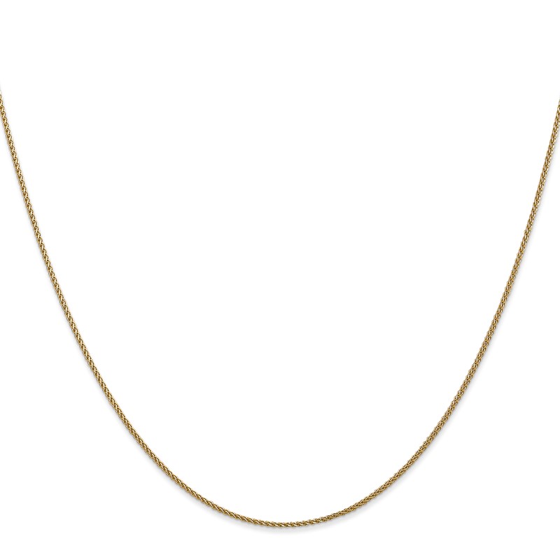 14K 22 inch 1.05mm Diamond-cut Spiga with Lobster Clasp Chain