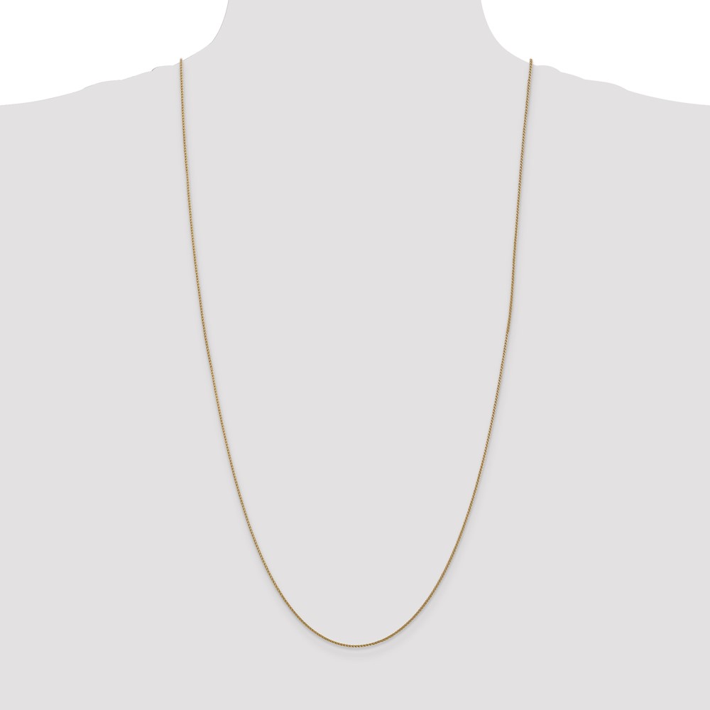 14K 30 inch 1.05mm Diamond-cut Spiga with Lobster Clasp Chain (PEN157-30)