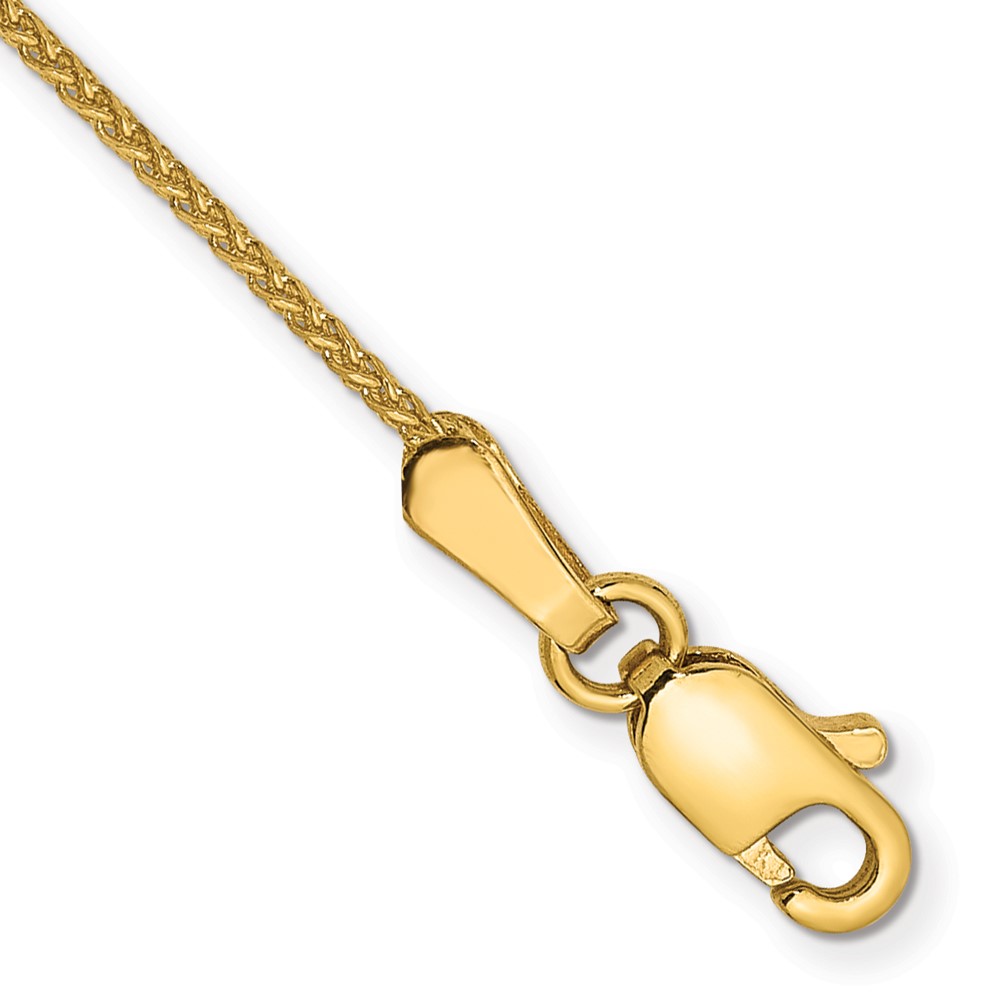 14K 6 inch 1.05mm Diamond-cut Spiga with Lobster Clasp Bracelet (PEN157-6)
