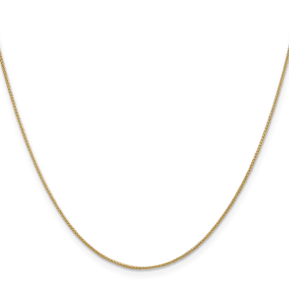 14K 20 inch .85mm Spiga with Spring Ring Clasp Chain (PEN160-20)