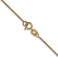 14K .85mm Yellow Gold Spiga Chain with Spring Ring Clasp - 16in view 3