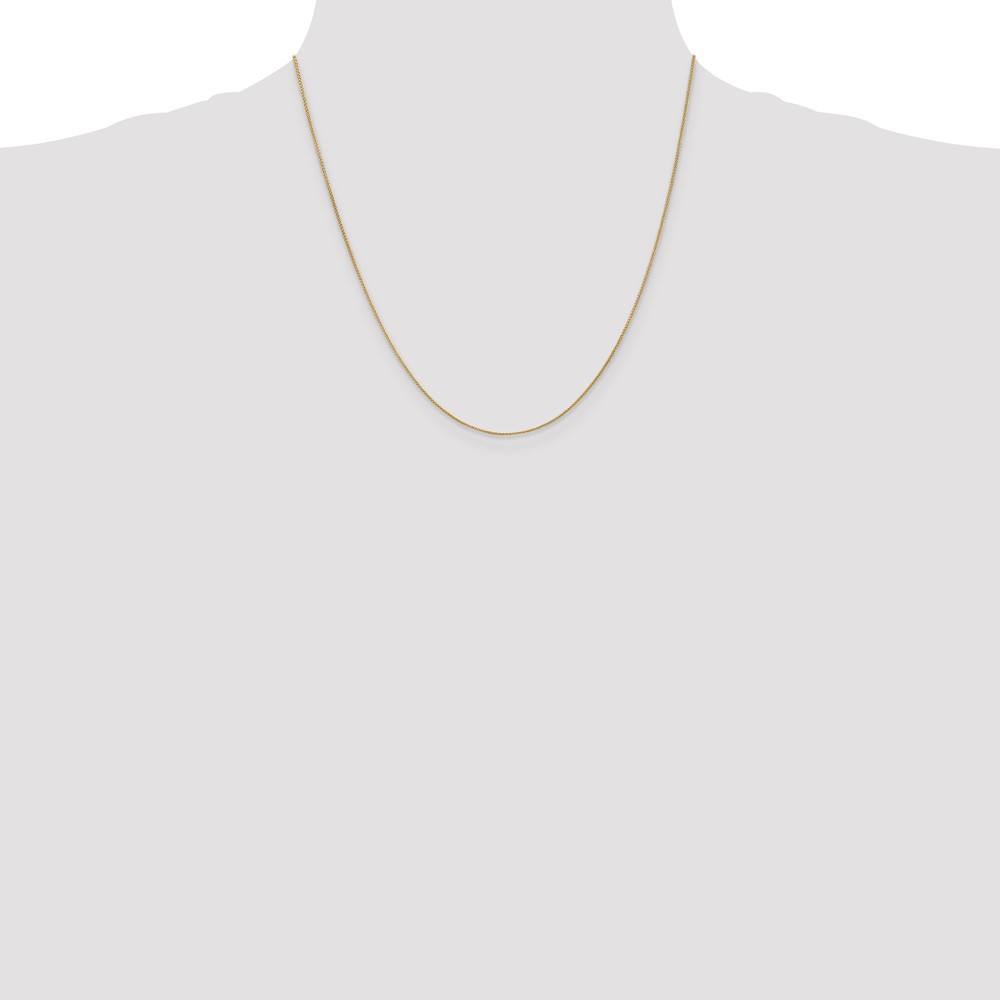 14K 20 inch .85mm Spiga with Spring Ring Clasp Chain (PEN160-20)