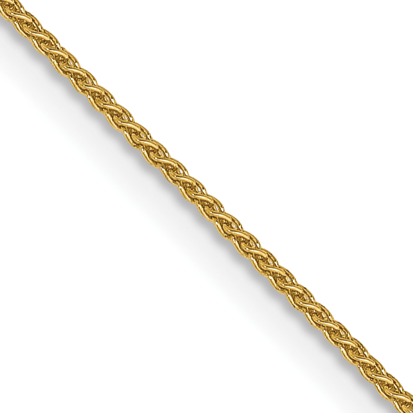 14K 20 inch .85mm Spiga with Spring Ring Clasp Chain (PEN160-20)