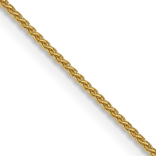14K.85mm Yellow Gold Spiga Chain with Spring Ring Clasp, 16"