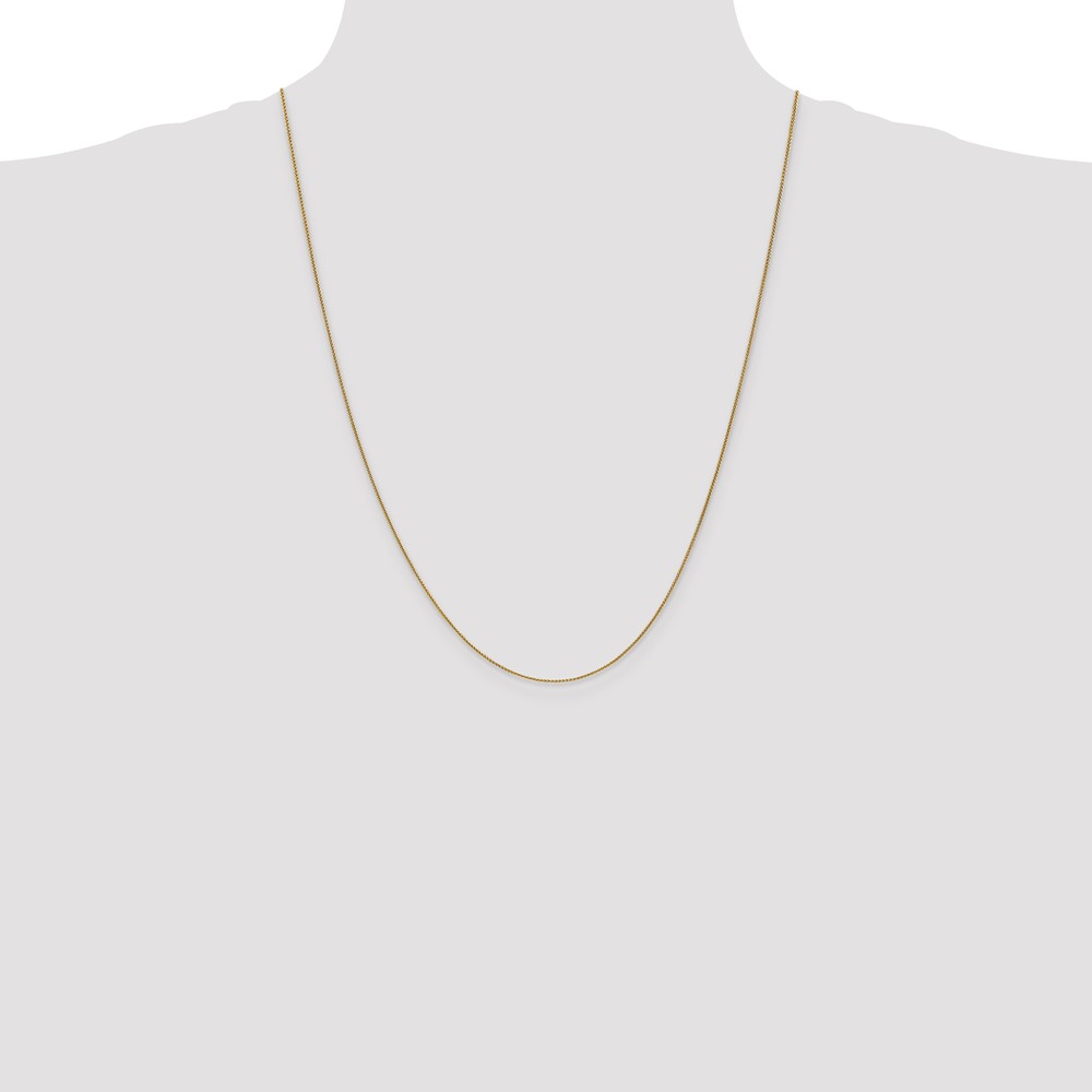 14K 24 inch .85mm Spiga with Lobster Clasp Chain (PEN161-24)