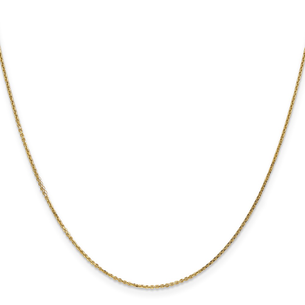 14K 22 inch .95mm Diamond-cut Cable with Lobster Clasp Chain (PEN17-22)