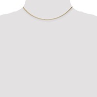 14K .95mm Yellow Gold Diamond-cut Cable Chain with Lobster Clasp - 14in view 3