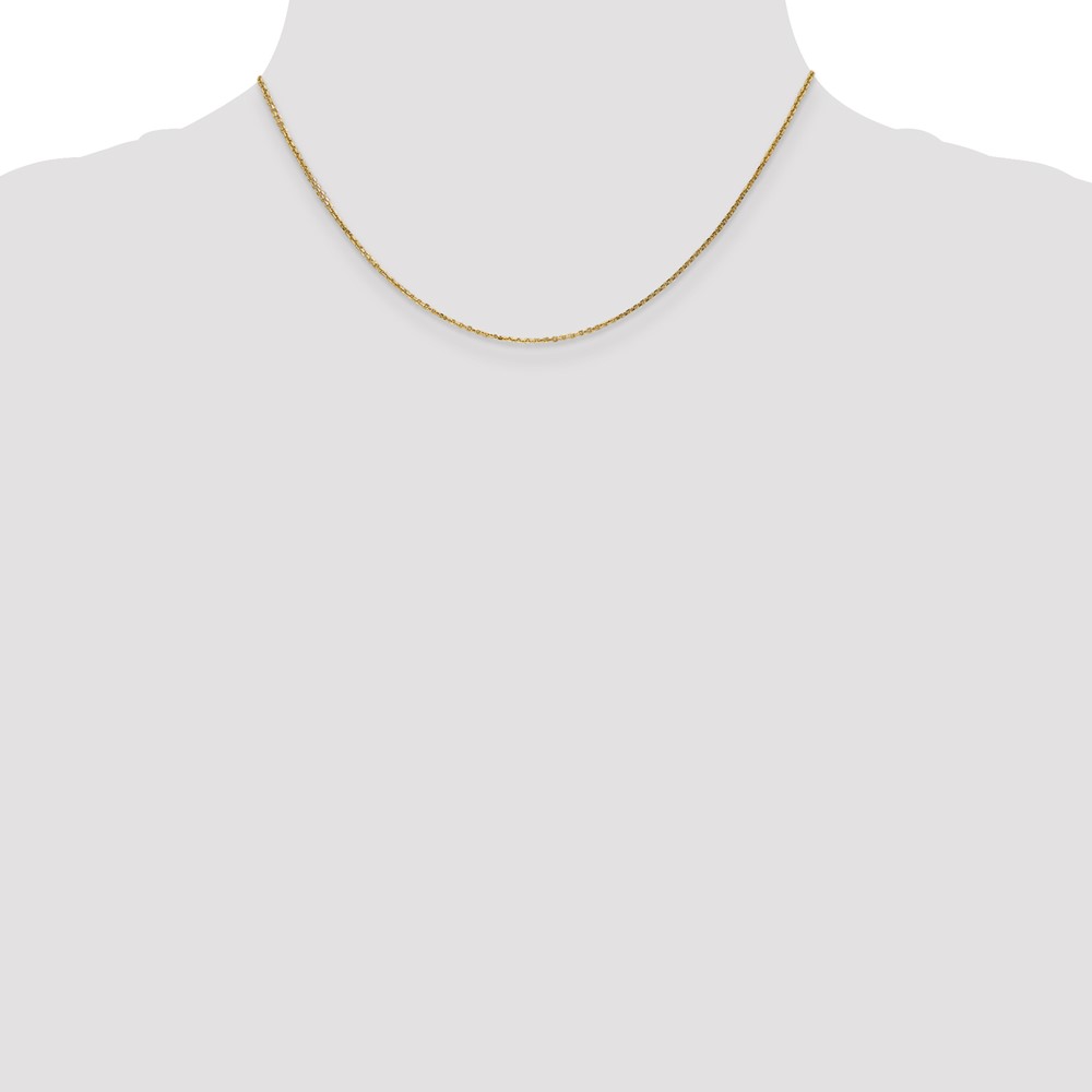 14K 16 inch .95mm Diamond-cut Cable with Lobster Clasp Chain (PEN17-16)