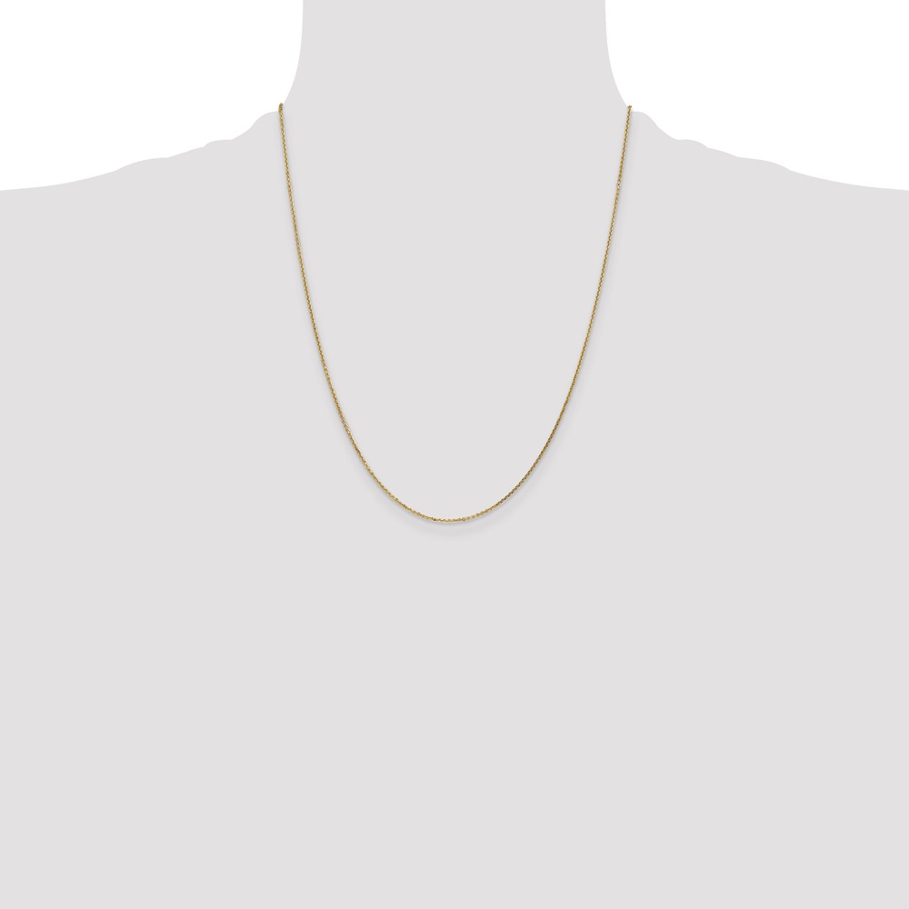 14K 22 inch .95mm Diamond-cut Cable with Lobster Clasp Chain (PEN17-22)