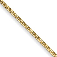 14K .95mm Yellow Gold Diamond-cut Cable Chain with Lobster Clasp - 14in view 1