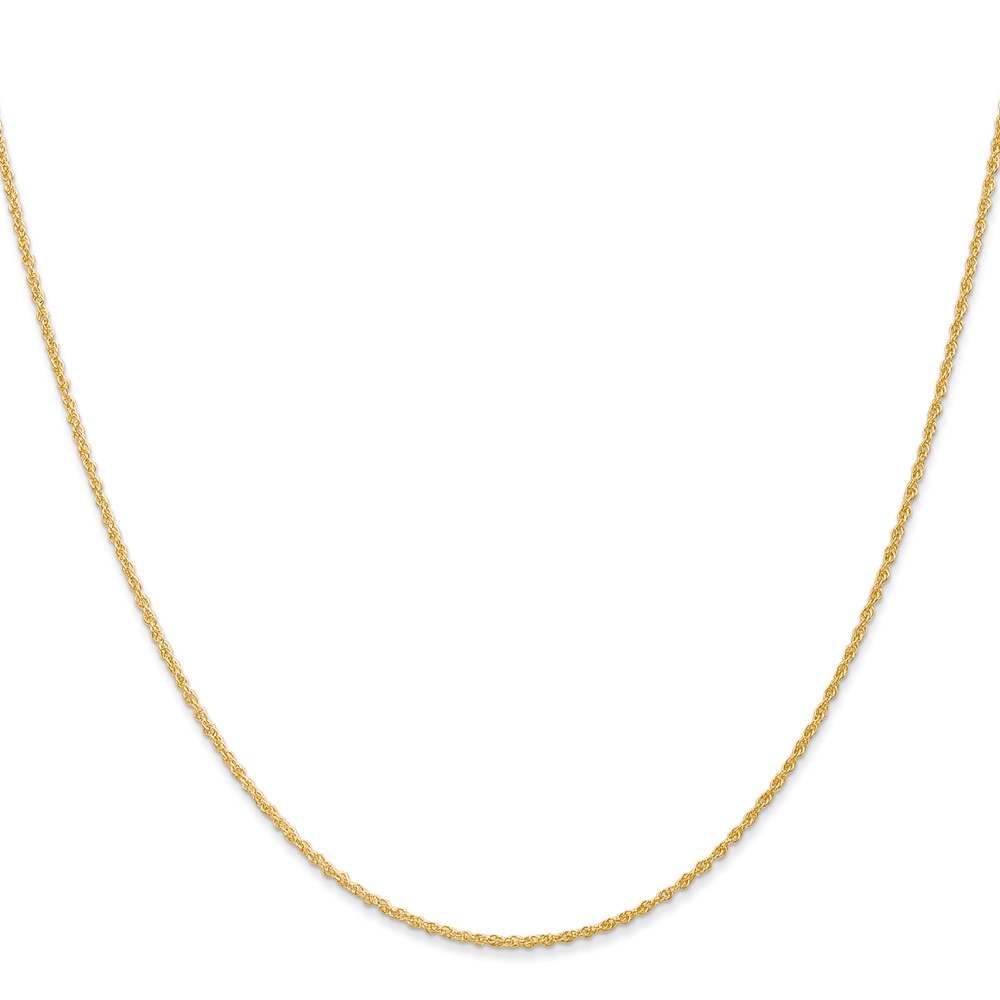 14K 16 inch 1.1mm Baby Rope with Spring Ring Clasp Chain (PEN173-16)