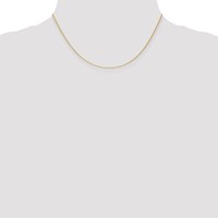 14K 1.1mm Yellow Gold Baby Rope Chain with Spring Ring Clasp, 16" view 4