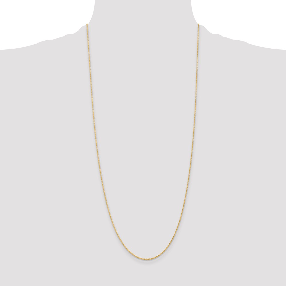 14K 30 inch 1.1mm Baby Rope with Spring Ring Clasp Chain (PEN173-30)