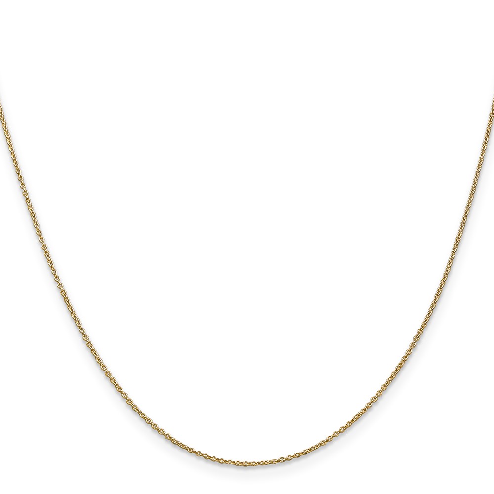 14K 14 inch .9mm Cable with Lobster Clasp Chain (PEN190L-14)