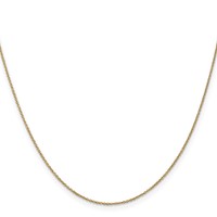 14K.9mm Yellow Gold Cable Chain with Lobster Clasp, 14" view 2