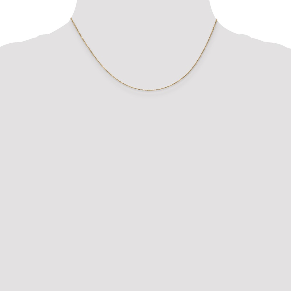 14K 16 inch .9mm Cable with Lobster Clasp Chain (PEN190L-16)