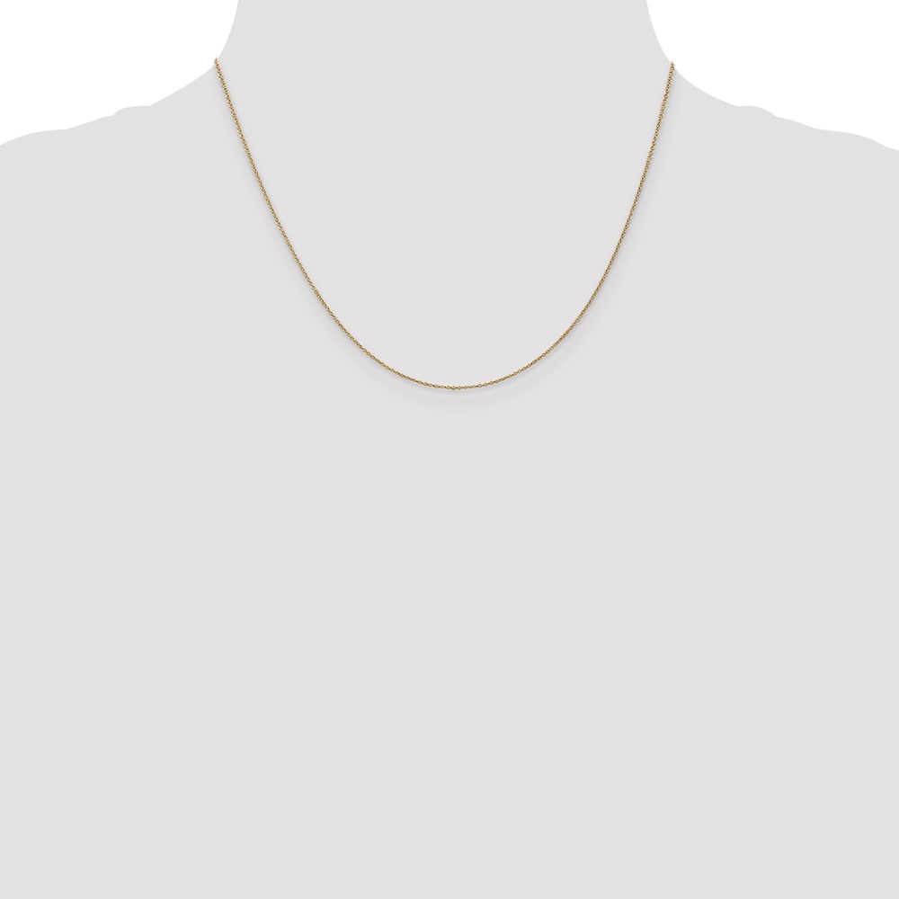 14K 18 inch .9mm Cable with Lobster Clasp Chain (PEN190L-18)
