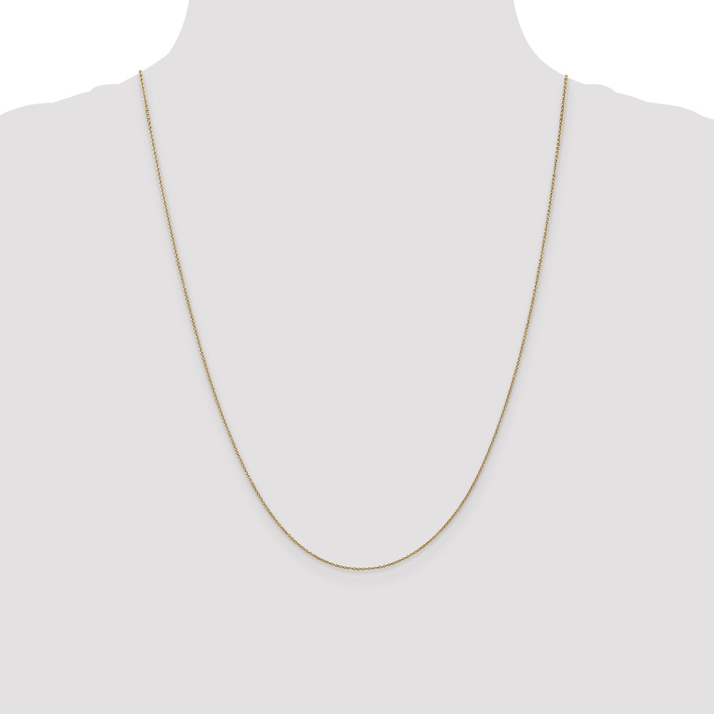 14K 24 inch .9mm Cable with Lobster Clasp Chain (PEN190L-24)