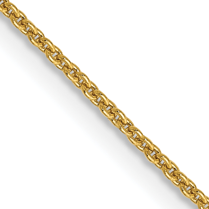 14K 14 inch .9mm Cable with Lobster Clasp Chain (PEN190L-14)