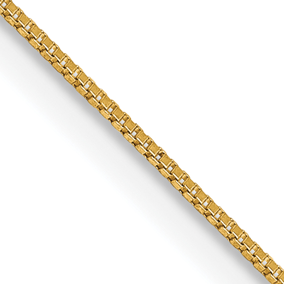 14K 13 inch .5mm Box with Lobster Clasp Chain (PEN1L-13)