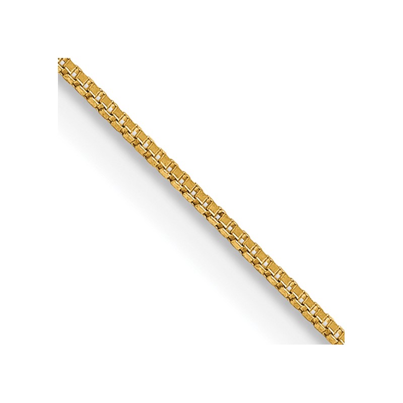14K 16 inch .5mm Box with Lobster Clasp Chain