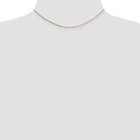 14K.7mm Yellow Gold Box Chain with Spring Ring Clasp, 14" view 3