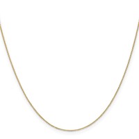 14K.65mm Yellow Gold Diamond-cut Round Open Link Cable Chain with Lobster Clasp, 18" view 2