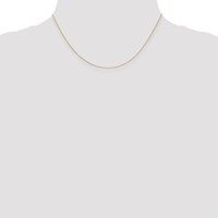 14K.8mm Yellow Gold Diamond-cut Round Open Link Cable Chain with Lobster Clasp, 16" view 4