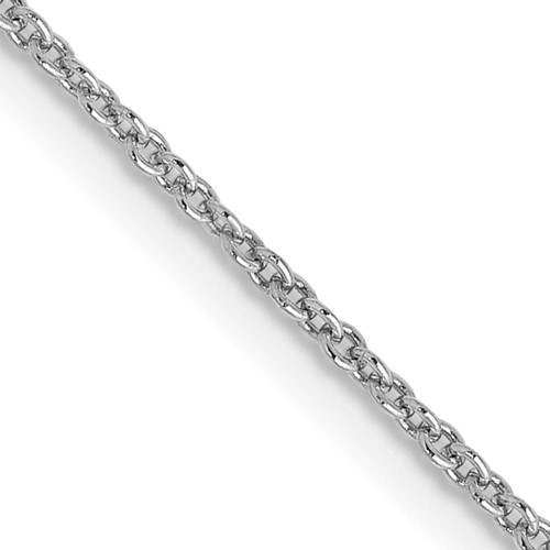 14K White Gold 16 Inch 1.2mm Cable with Lobster Clasp Chain