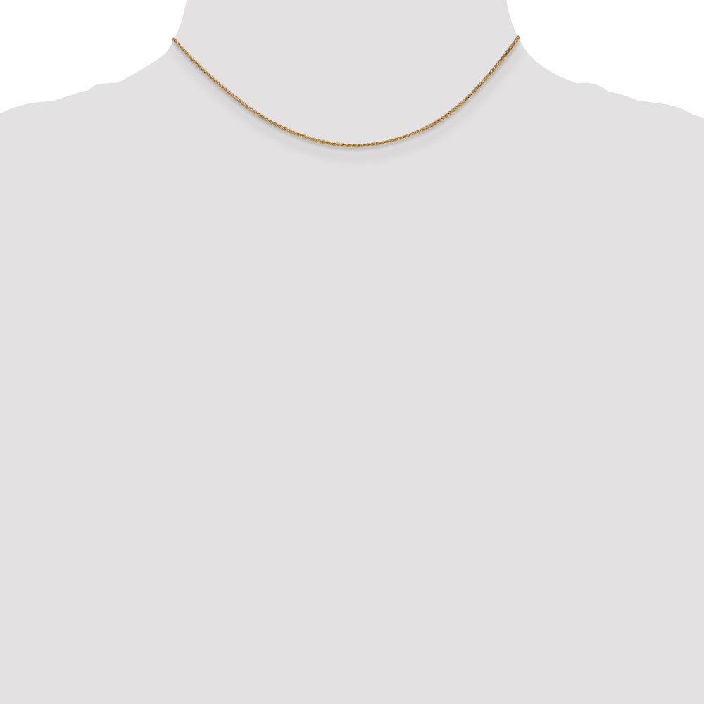 14K 14 inch 1.25mm Spiga with Lobster Clasp Chain (PEN21-14)