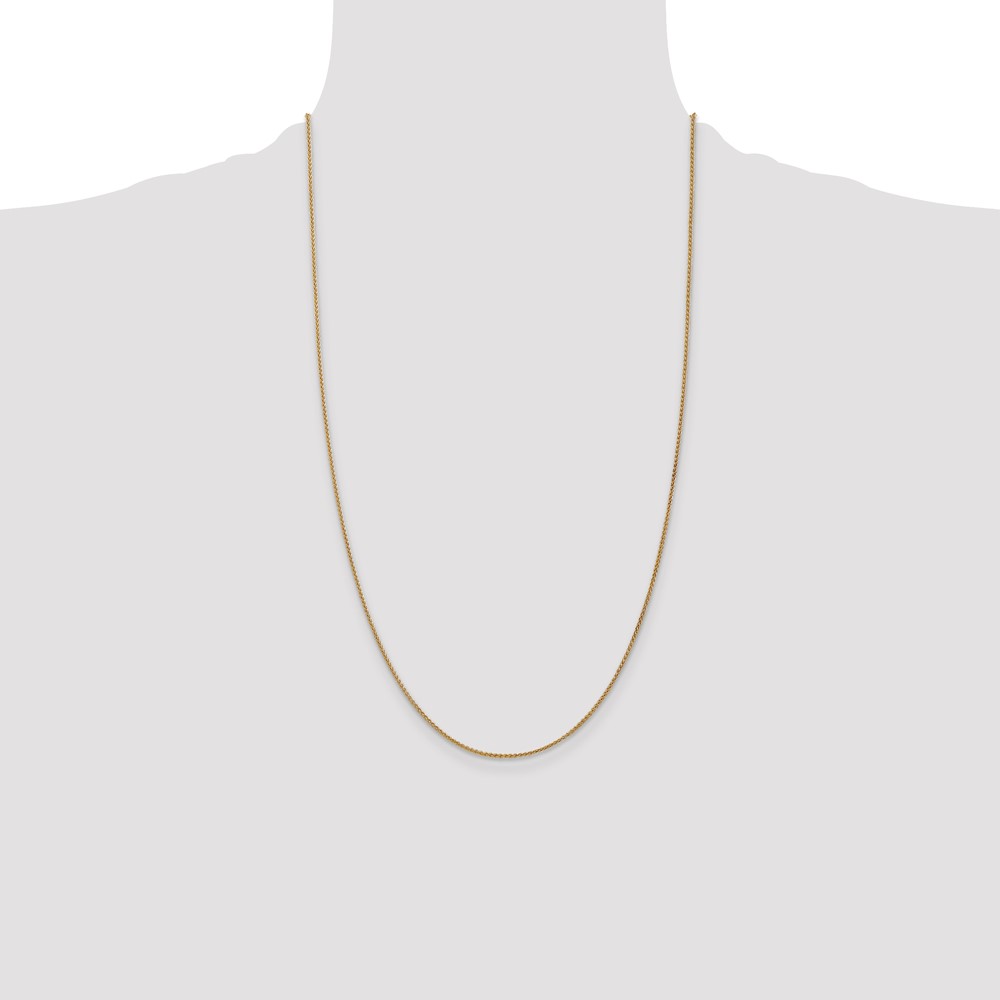 14K 26 inch 1.25mm Spiga with Lobster Clasp Chain (PEN21-26)