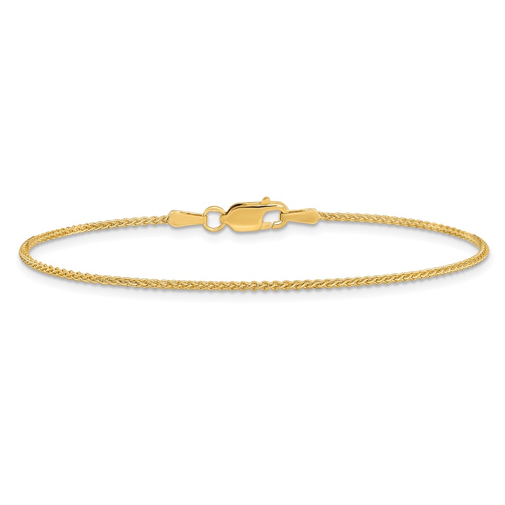 14K 7 inch 1.25mm Spiga with Lobster Clasp Bracelet (PEN21-7)