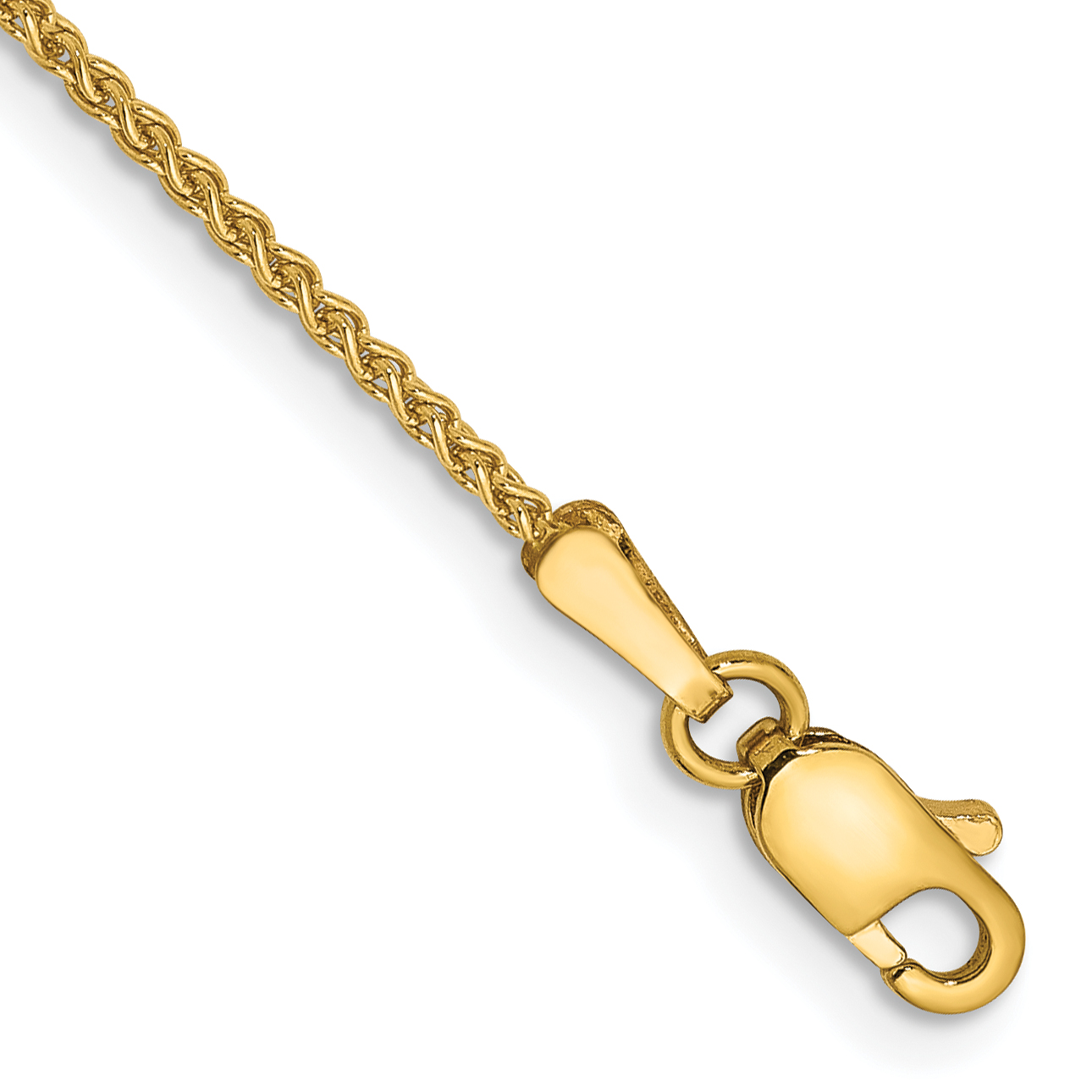 14K 7 inch 1.25mm Spiga with Lobster Clasp Bracelet (PEN21-7)