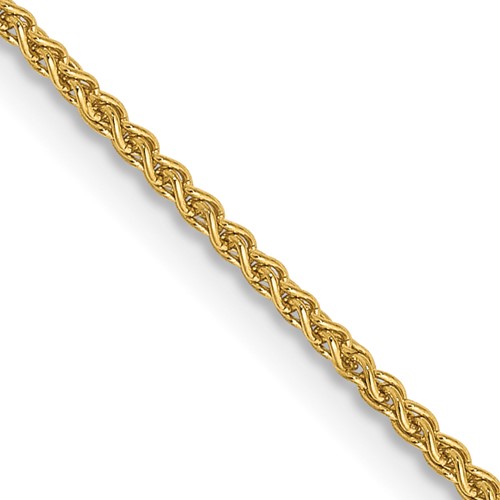 14K 20 inch 1.25mm Spiga with Lobster Clasp Chain