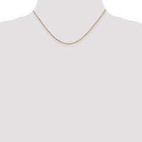 14K 1.6mm Yellow Gold Round Open Link Cable Chain with Lobster Clasp, 16" view 4