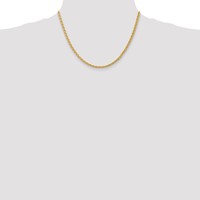14K 3mm Yellow Gold Parisian Wheat Chain with Lobster Clasp, 18" view 4