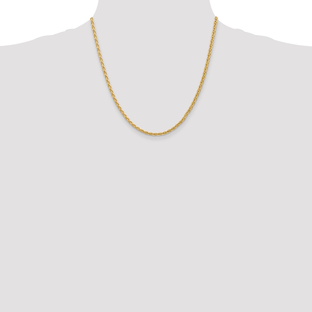 14k 20 inch 3mm Parisian Wheat with Lobster Clasp Chain (PEN22-20)